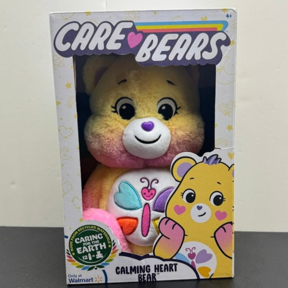 Care Bears Calming Heart Bear 14"  Walmart Exclusive Eco-Friendly Basic Fun!